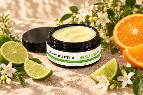 Open Nectar & Lime Body Butter with citrus and jasmine