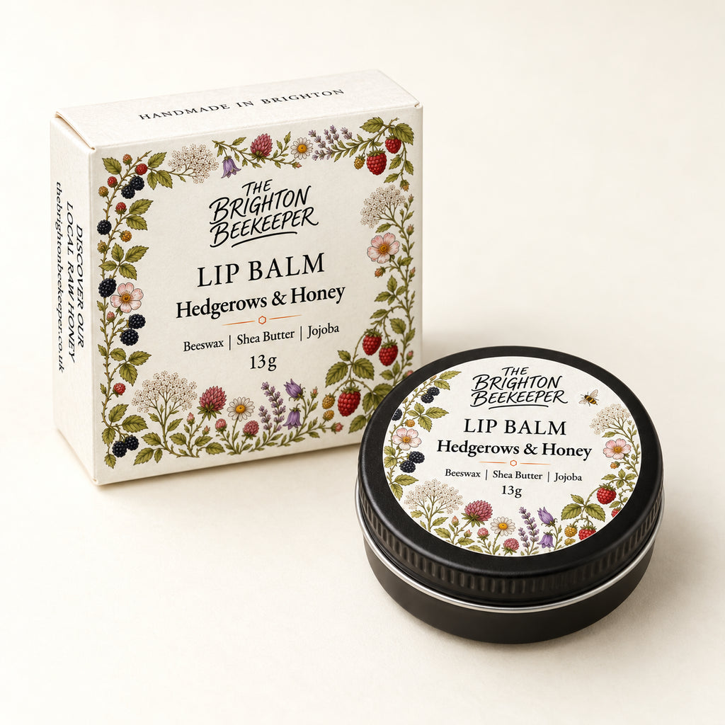 Hedgerows & Honey Lip Balm tin and gift box
