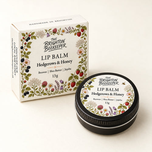 Hedgerows & Honey Lip Balm tin and gift box