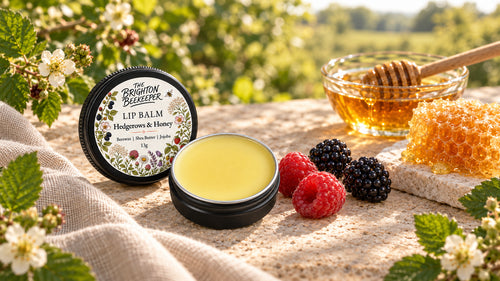 Hedgerows & Honey Lip Balm with raspberries, blackberries and honeycomb