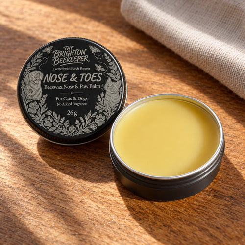 Open Nose & Toes balm tin and silver laser-marked lid